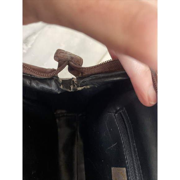 Tano, Brown Crocodile Leather Handbag - Picture 6 of 8